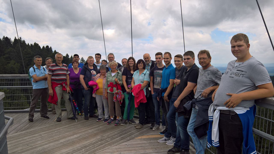 Jahresausflug 2017: Auf dem Baumwipfelpfad im Naturerlebnispark Scheidegg